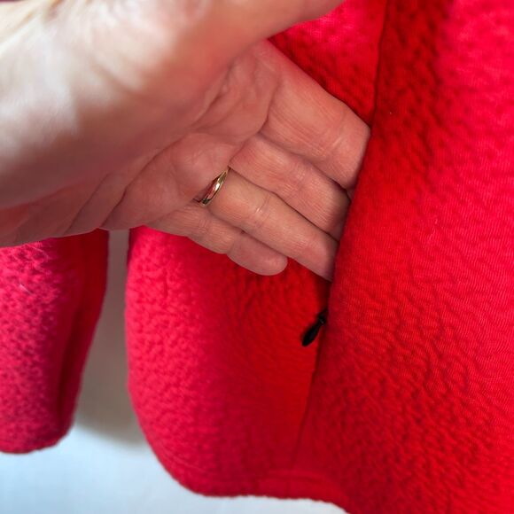 Tonia Debellis Women's Shiloh Red Textured Knit Full-Zip LS Jacket Size L - Picture 8 of 15